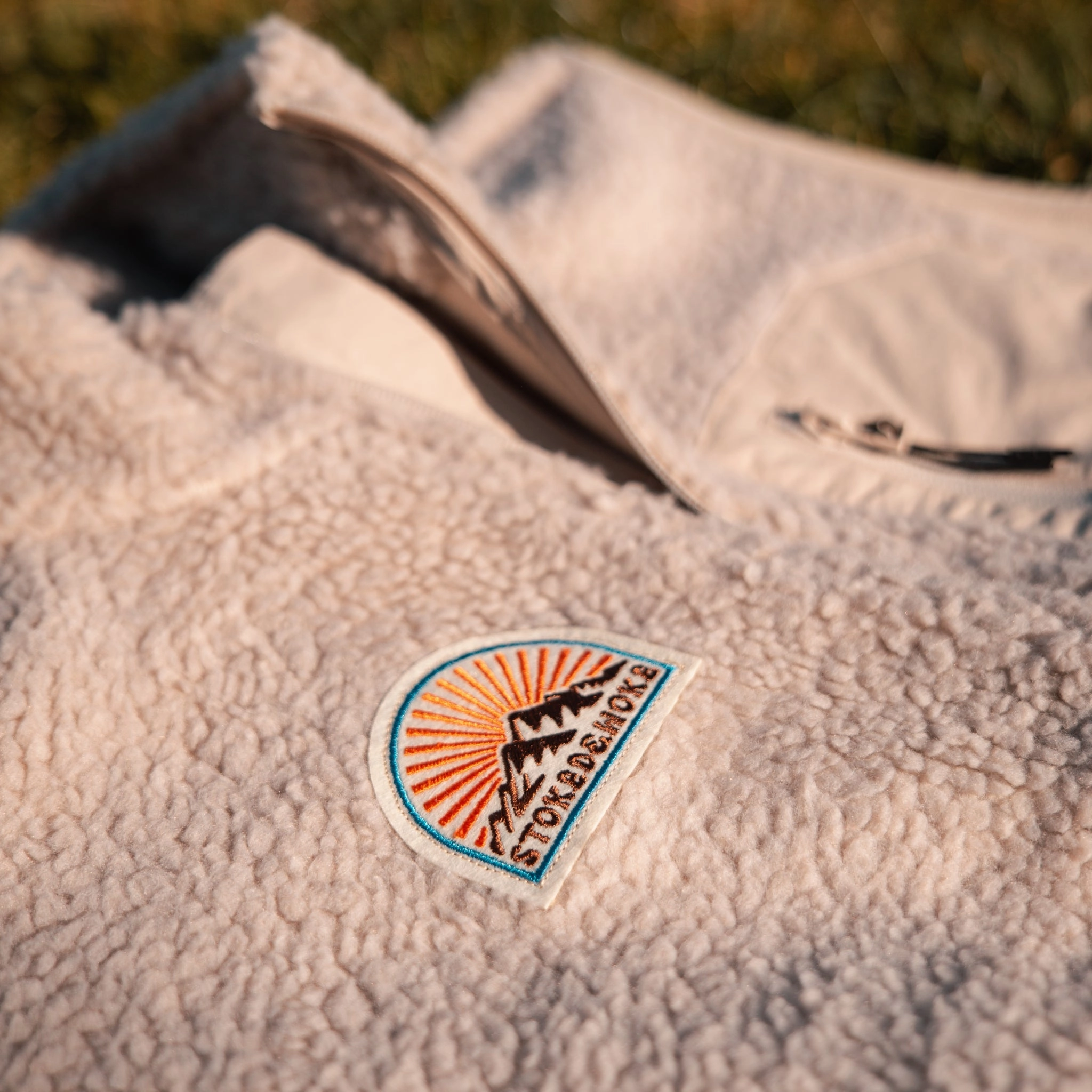 Fit Wear Non Irritating Seams Recycled "Sunrise" Sherpa Fleece Vest