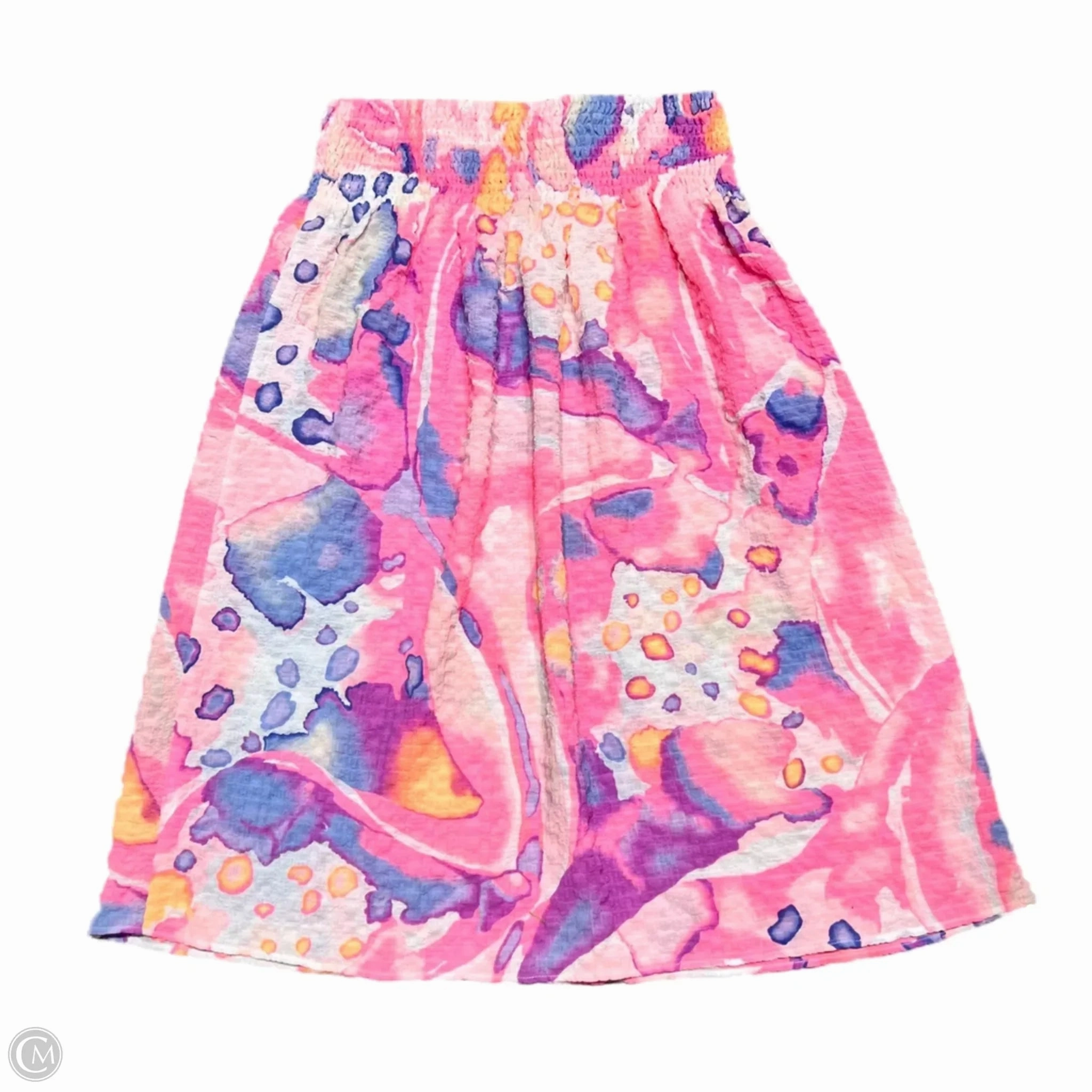 Skirt Designer By Lilly Pulitzer In Blue & Pink, Size: 4 Fashion Detail Animal Print