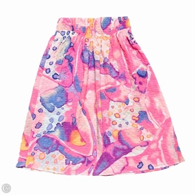 Skirt Designer By Lilly Pulitzer In Blue & Pink, Size: 4 Fashion Detail Animal Print