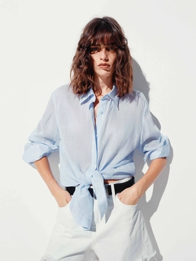 Lightweight Layers Sustainable Dye Process Lightweight Ramie Shirt
