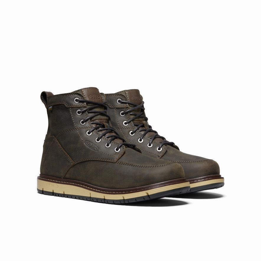 Men's San Jose 6" Waterproof Boot (Soft Toe)  |  Cascade Brown removable insoles Comfort Grip