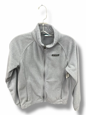 Cozy Street Style Casual City Jacket Fleece By Columbia In Grey, Size: L