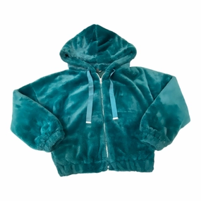 High Visibility Trims Coat Faux Fur & Sherpa By Express In Green, Size: Xs