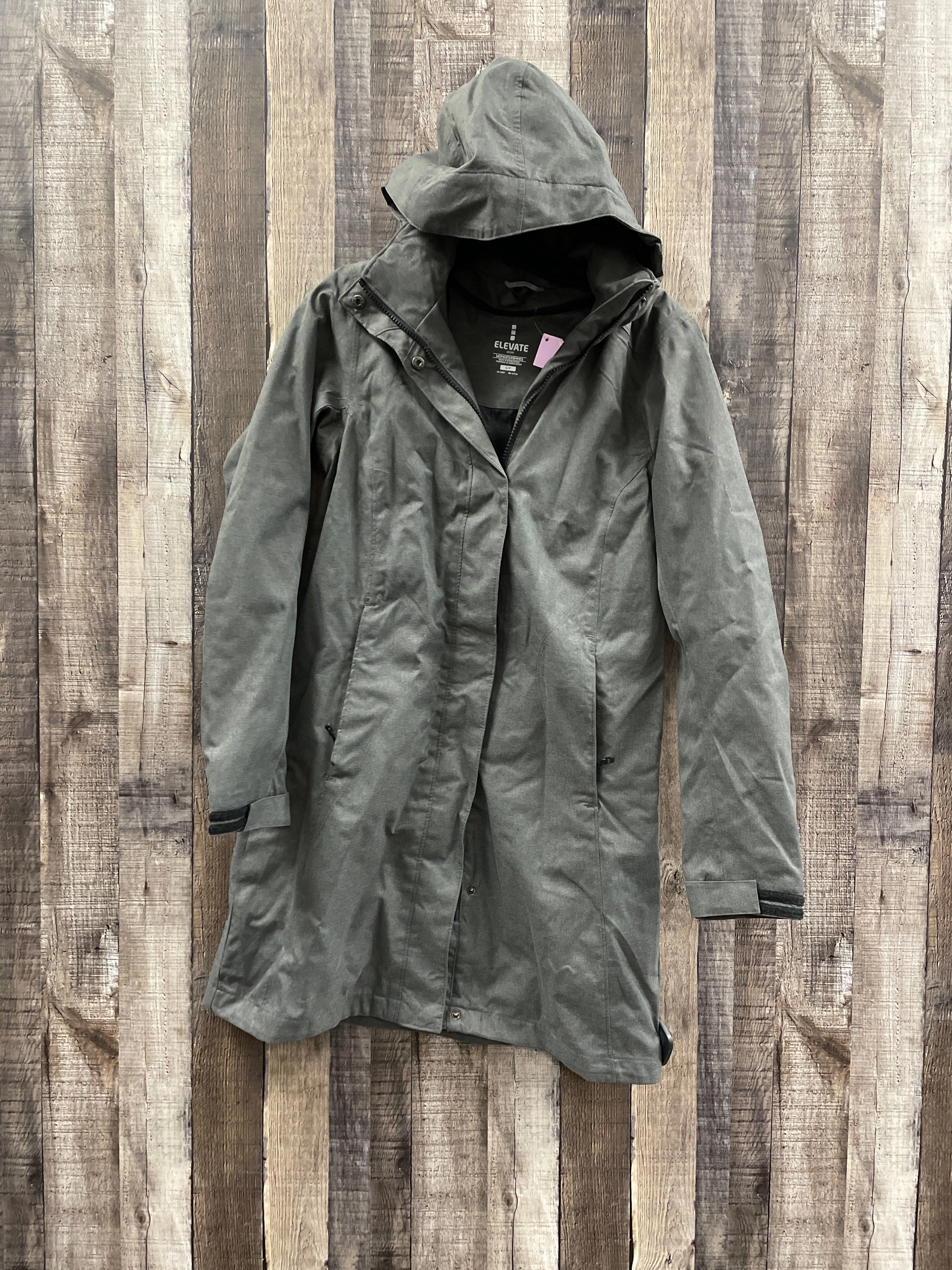 Coat Parka By Clothes Mentor In Grey, Size: S YKK Fasteners