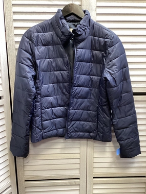 Waterproof Stitch Details Coat Puffer & Quilted By Loft In Navy, Size: S