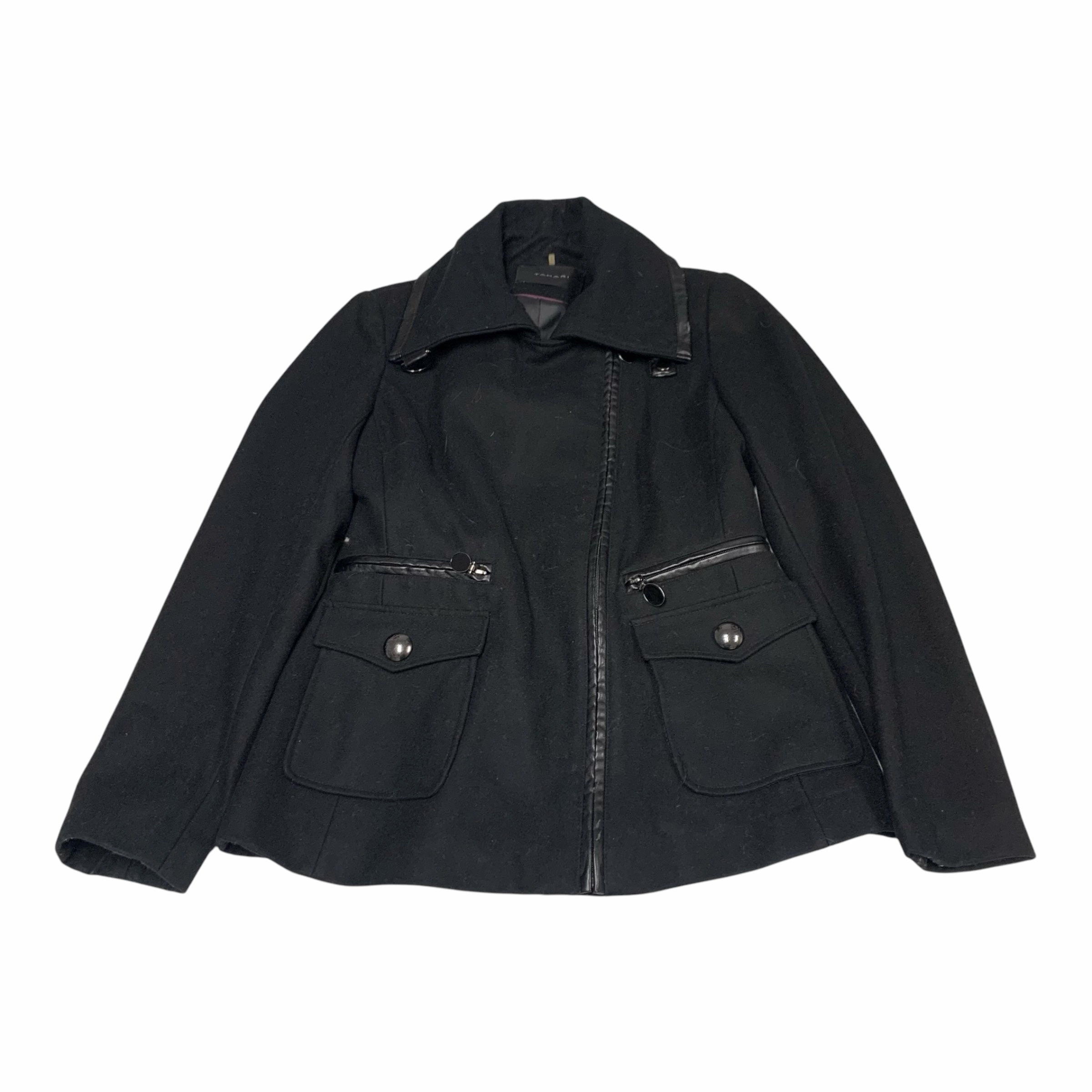 Coat Other By Tahari By Arthur Levine In Black, Size: 8p Transitional Wear