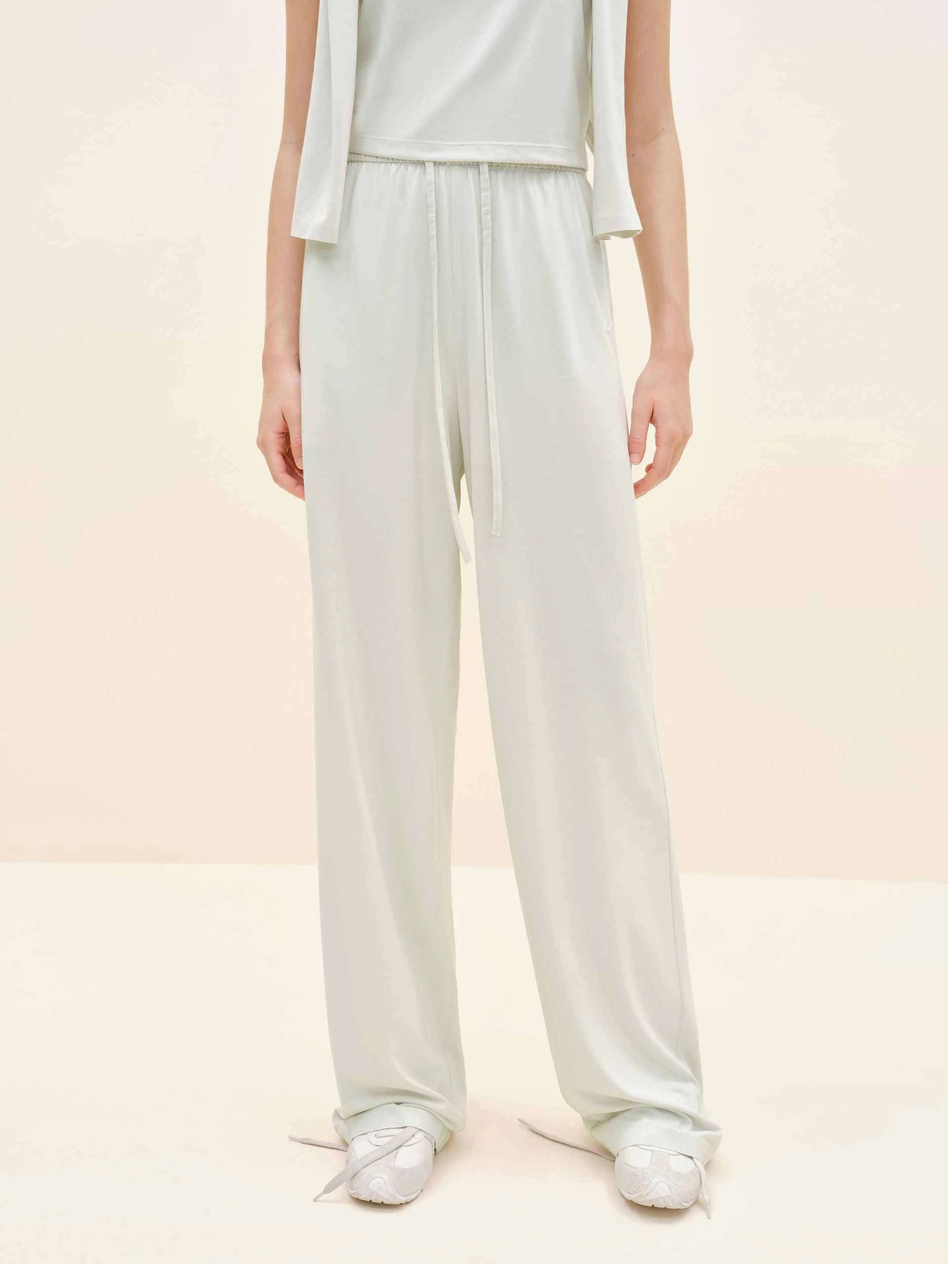 High Waist Drawstring Trousers Core Movement