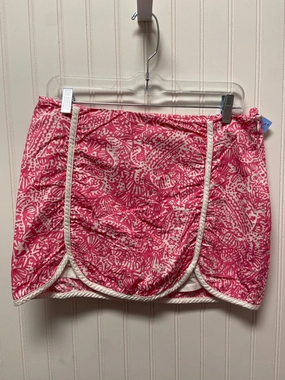 Skirt Designer By Lilly Pulitzer In Pink & White, Size: 6 Hypoallergenic fabric