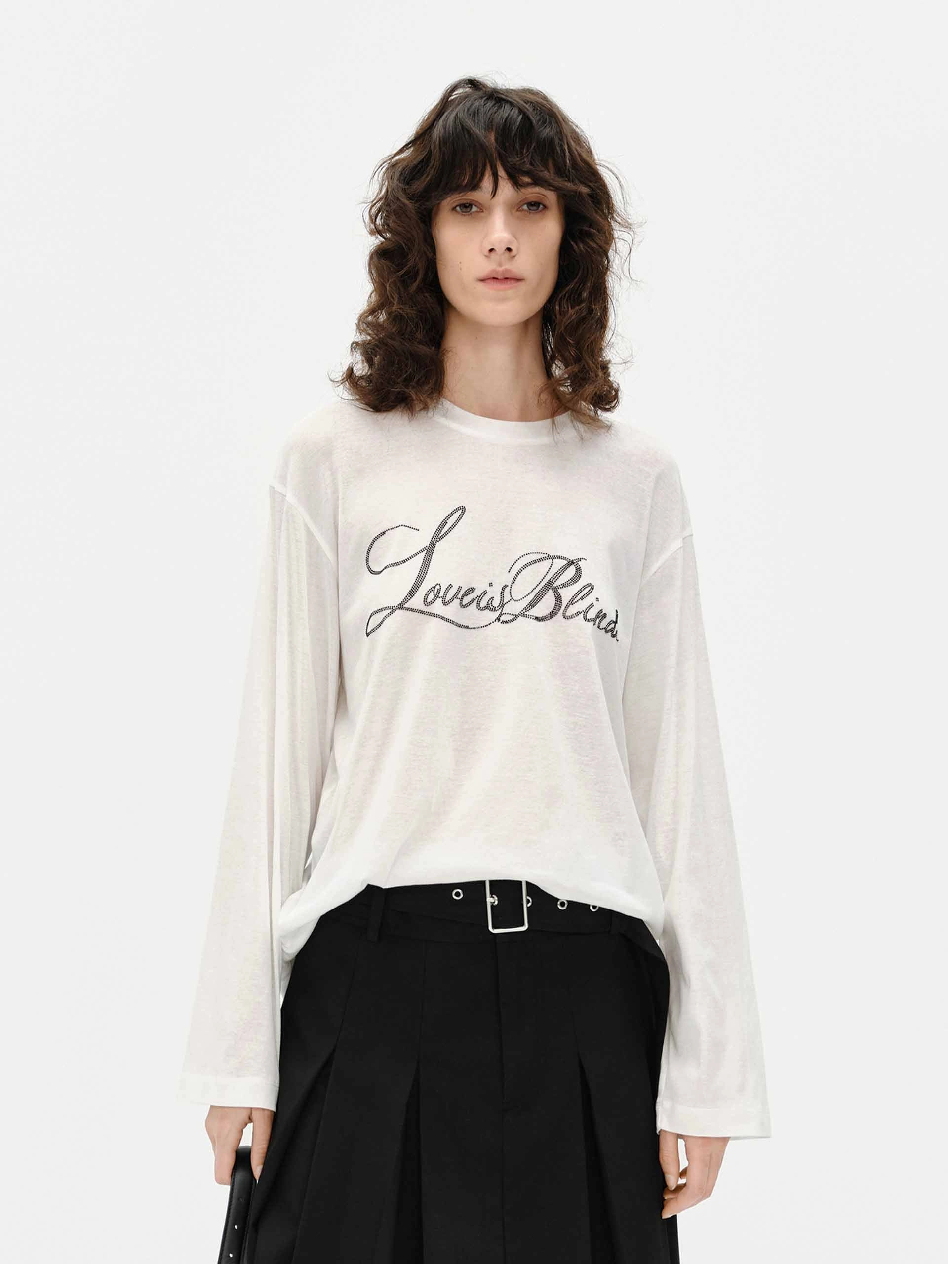 Daily Comfort Loose Letter Print T-shirt
