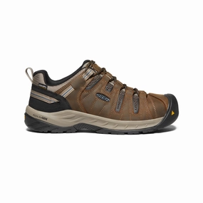 Men's Flint II Waterproof (Steel Toe)  |  Cascade Brown/Orion Blue Cushion Grip Lean Design