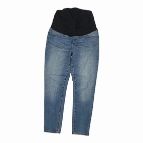 Sporty Appeal MATERNITY JEANS by ISABEL MATERNITY in BLUE DENIM, Size:4