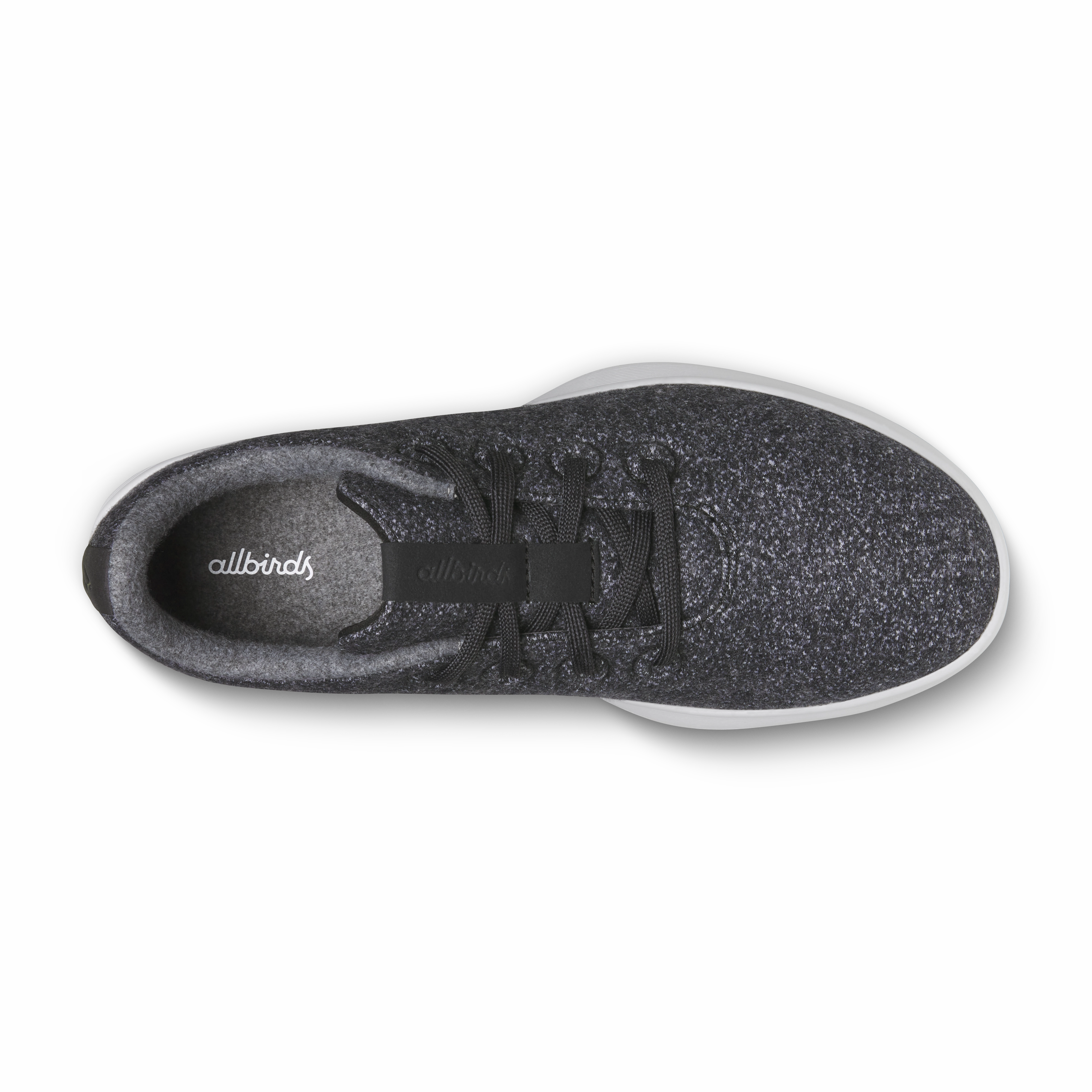 Men's Wool Runner NZ - Dark Grey (Light Grey Sole) Impact-absorbing fit Vented Heel Panel