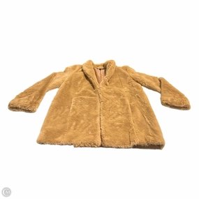 Coat Faux Fur & Sherpa By Express In Brown, Size: S CompactFoldable