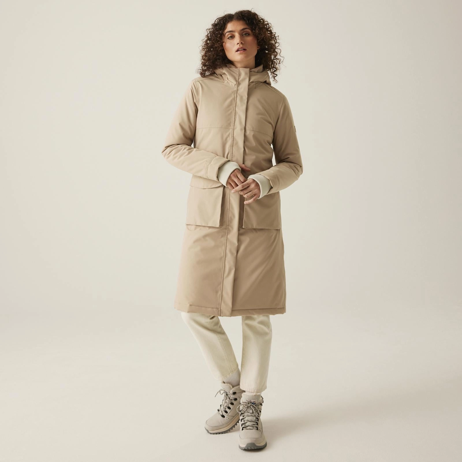 color block Regatta Womens Yarli Waterproof Longline Winter Jacket