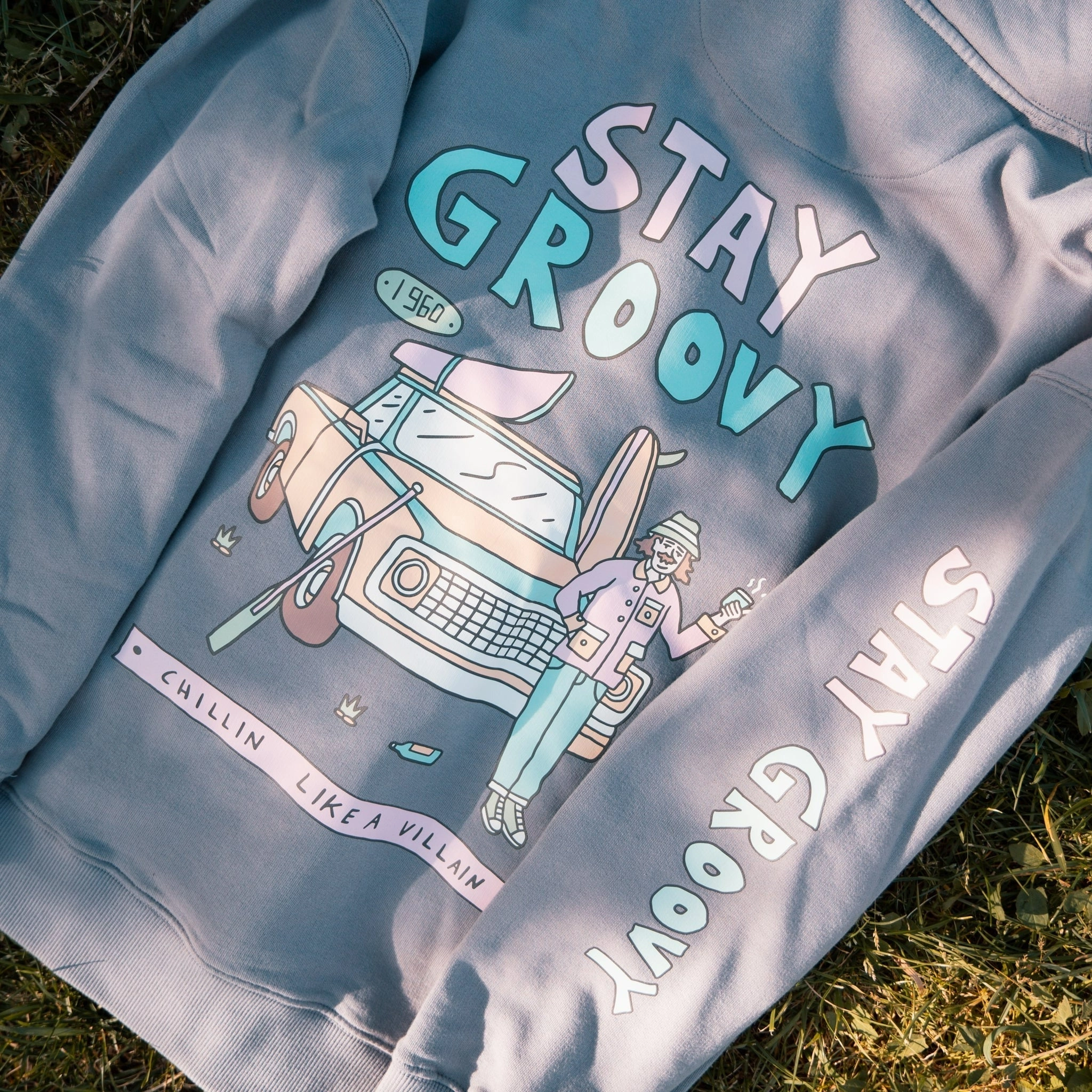 Organic "Stay Groovy" Hoodie Soft Apparel