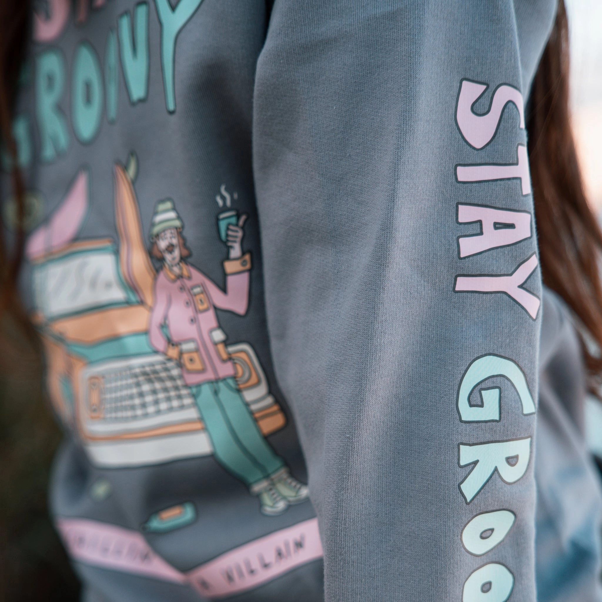 Organic "Stay Groovy" Hoodie horseback riding outfit School Days