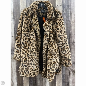 Coat Faux Fur & Sherpa By Love Tree In Animal Print, Size: S Travel Fit