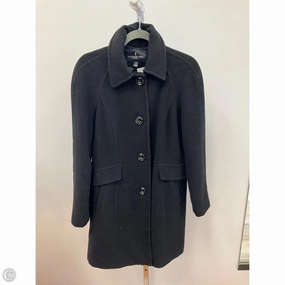 Coat Peacoat By London Fog In Black, Size: Lp Organic Cotton Blend