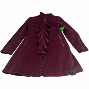 Coat Peacoat By Tahari By Arthur Levine In Red, Size: M Oversized Fit