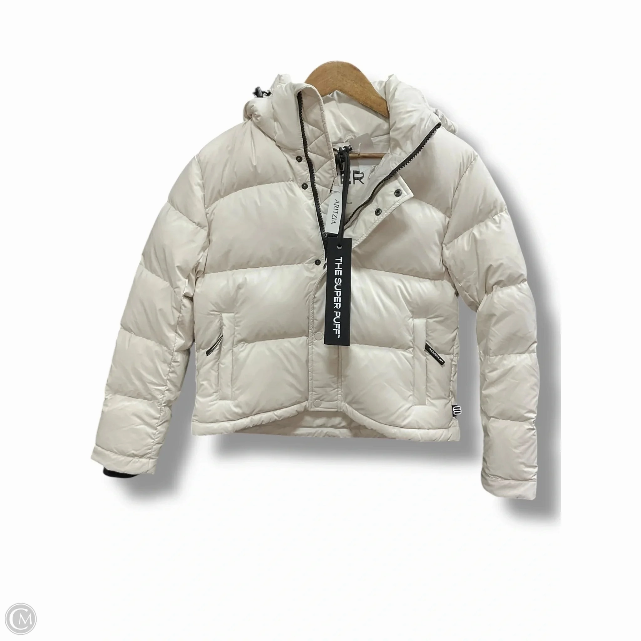 Coat Puffer & Quilted By Cma In Cream, Size: Xs Quick Release Buckle