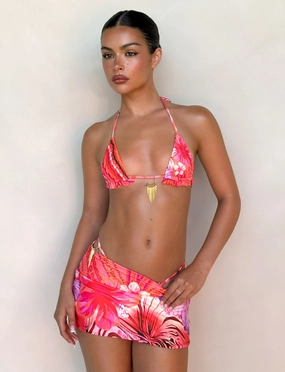 CIANA BIKINI TOP - PINK : FLORAL : PINK TROPICAL QuickReleaseClasp