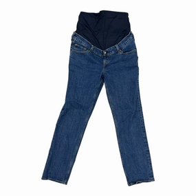 Non Bulk Comfortable Waistband Mat Jeans By Abercrombie And Fitch In Blue Denim, Size:6L