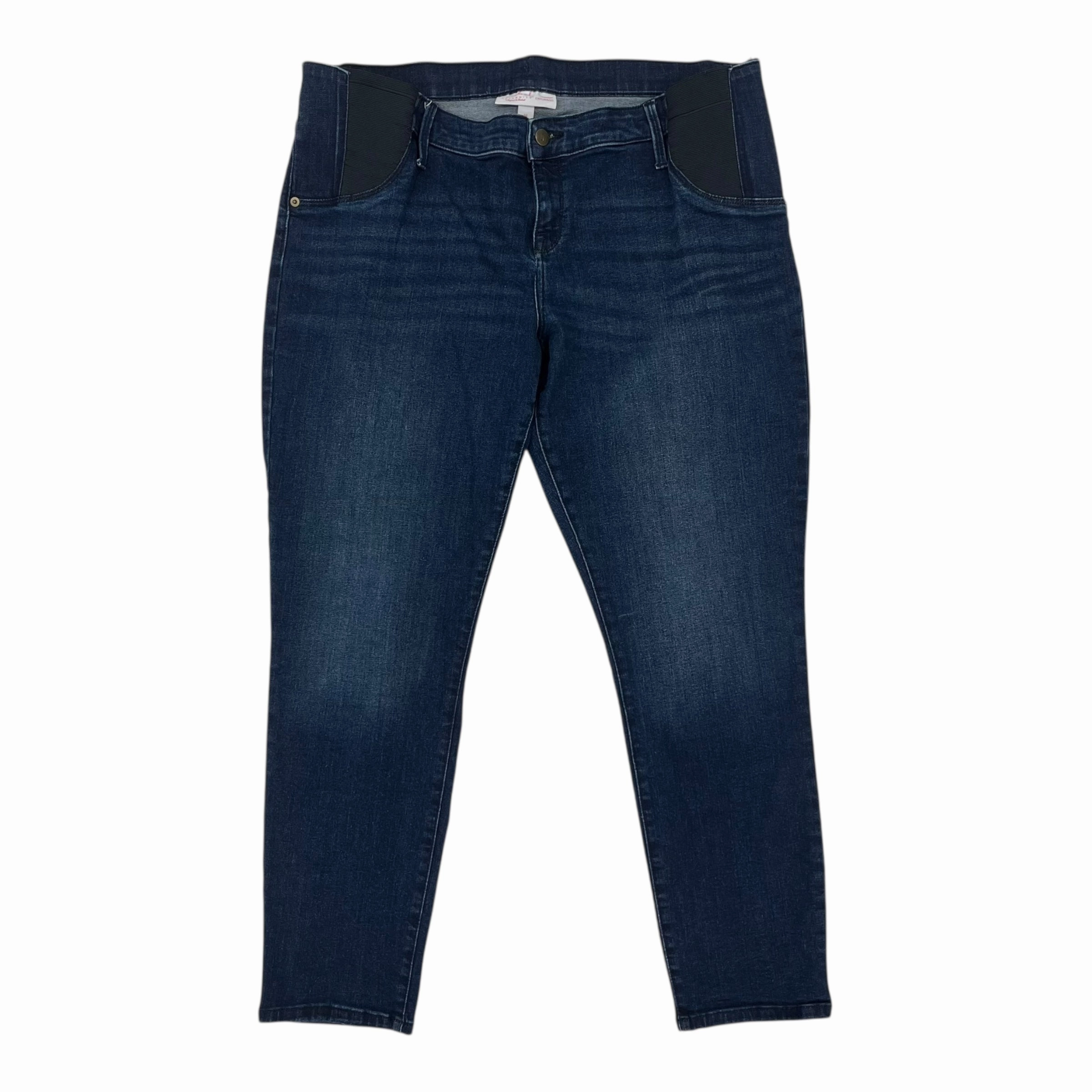 Mat Jeans By Isabel Maternity In Blue Denim, Size:16 Weekend Ready