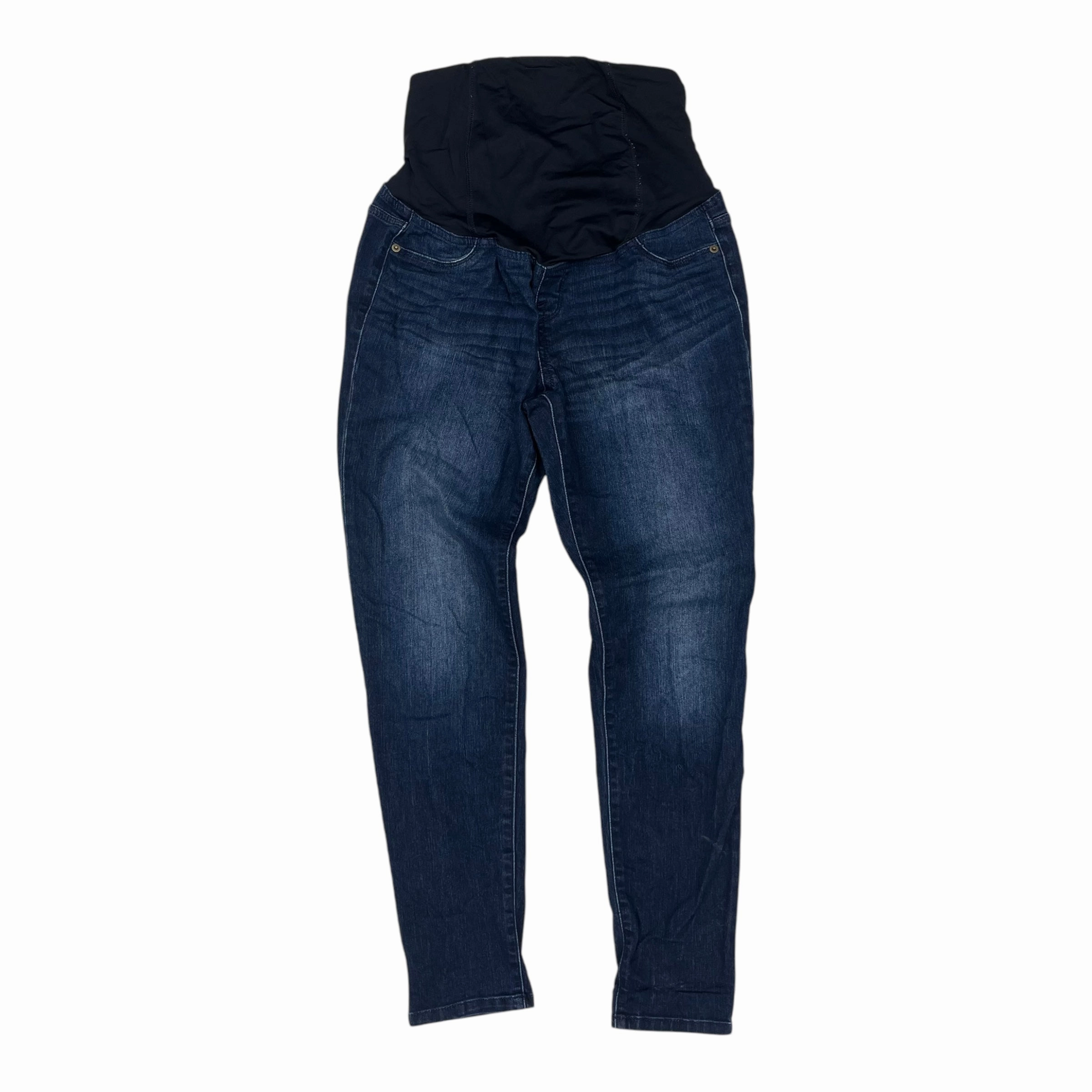 HighRiseWaistband Cozy Essentials MAT JEANS by ISABEL MATERNITY In BLUE DENIM, Size: 6