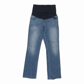 Vintage Wash High Quality Material MAT JEANS by LIZ LANGE MATERNITY In BLUE DENIM, Size: 10