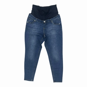 Mat Jeans By Time And Tru In Blue Denim, Size:Xxl Cozy Stretch