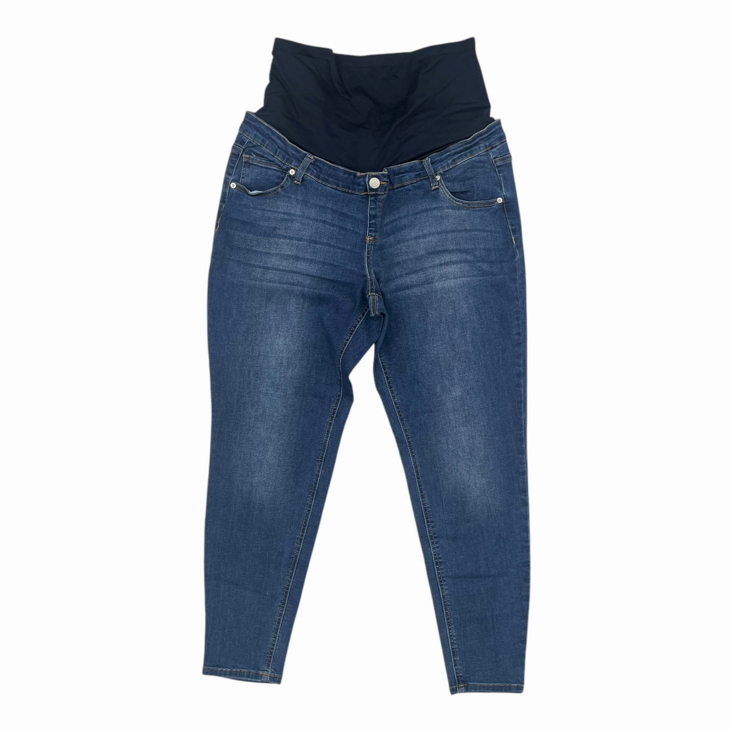 Mat Jeans By Time And Tru In Blue Denim, Size:Xxl Cozy Stretch
