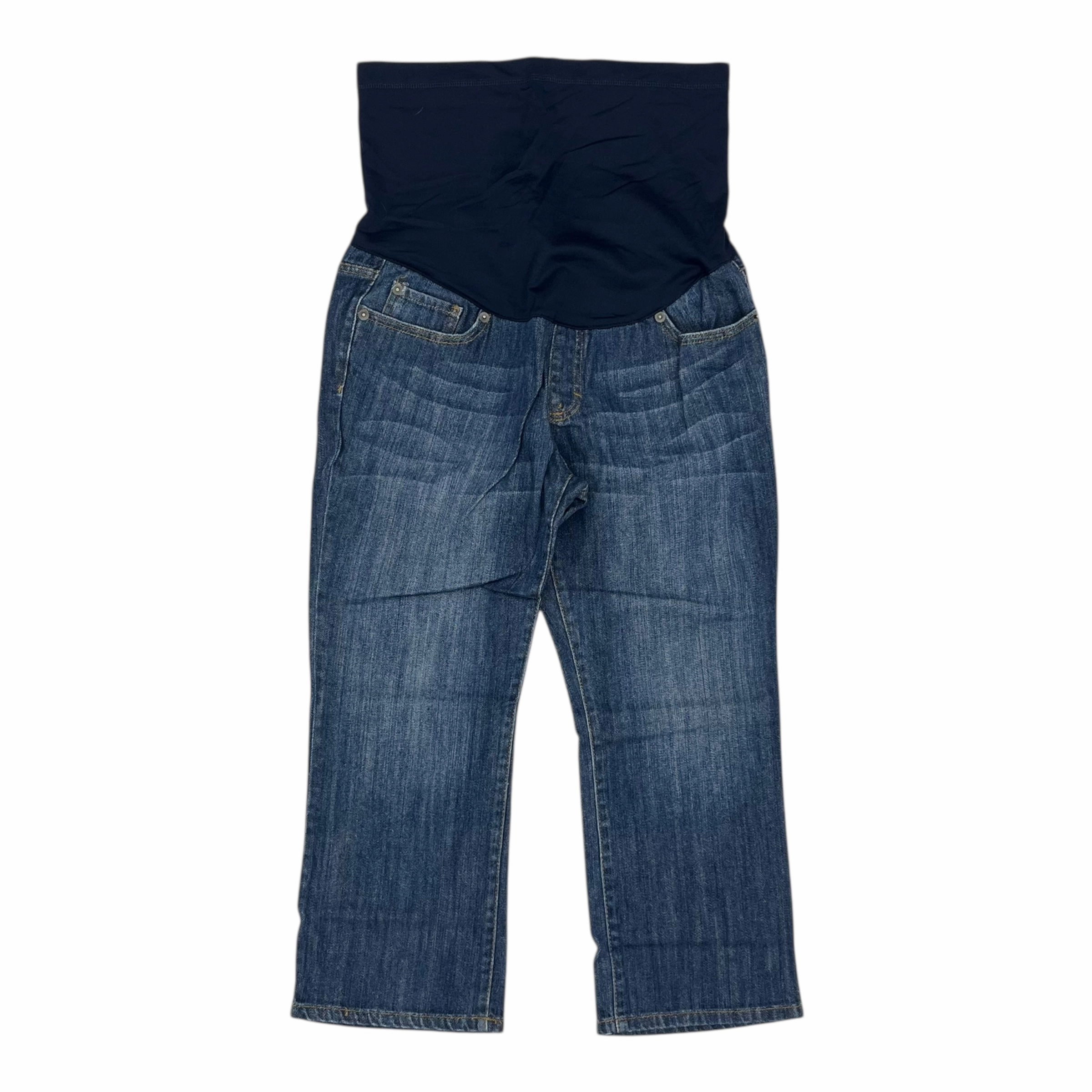 Stable Shape Quality Material Mat Pant By Liz Lange In Blue Denim, Size:10