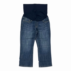 Stable Shape Quality Material Mat Pant By Liz Lange In Blue Denim, Size:10