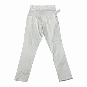 Shape Retention Mat Pant By Liz Lange Maternity In White, Size:L
