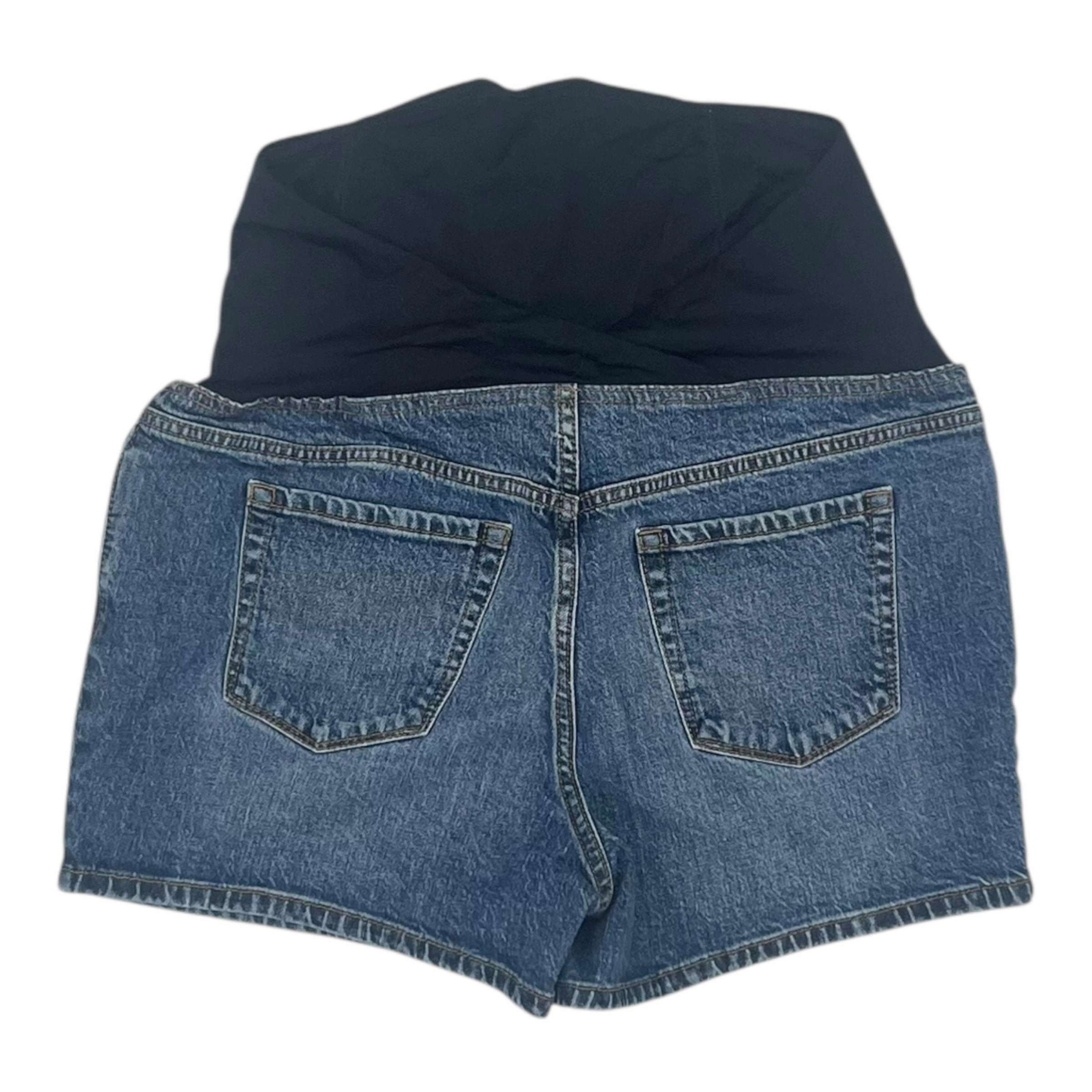 Mat Shorts By Isabel Maternity In Blue Denim, Size:8 Minimal Vibe Anti Odor Technology