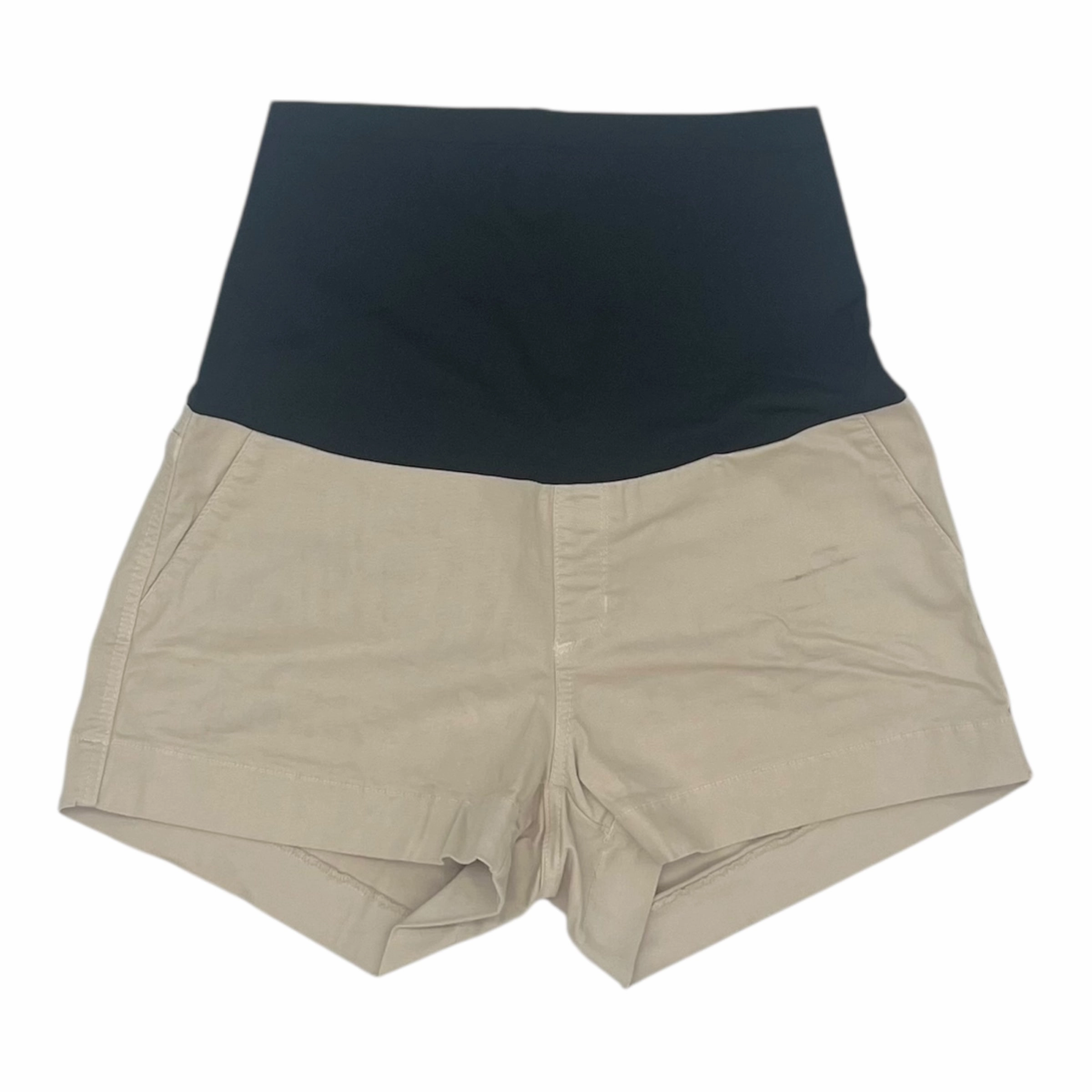 Layering Essential Mat Shorts By Just Usa In Cream, Size:10