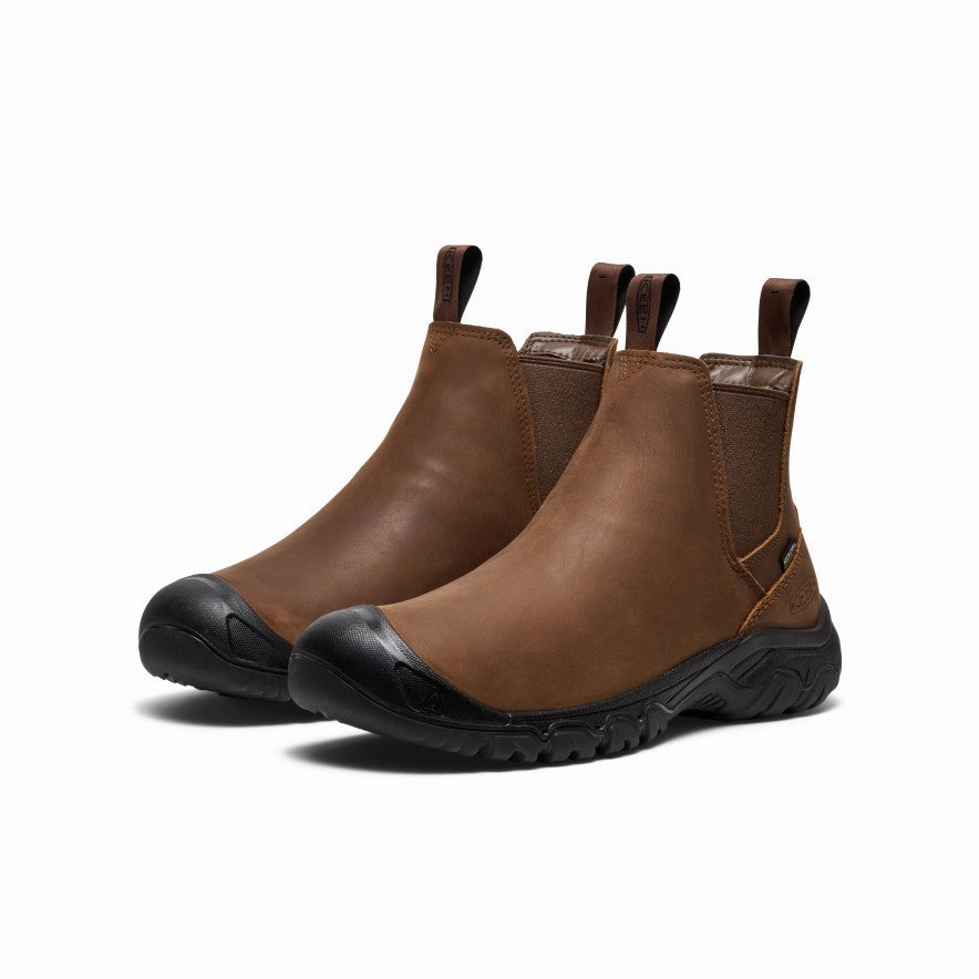 Insulated Adventure Journey Low Top Men's Anchorage IV Waterproof Boot  |  Dark Earth/Black