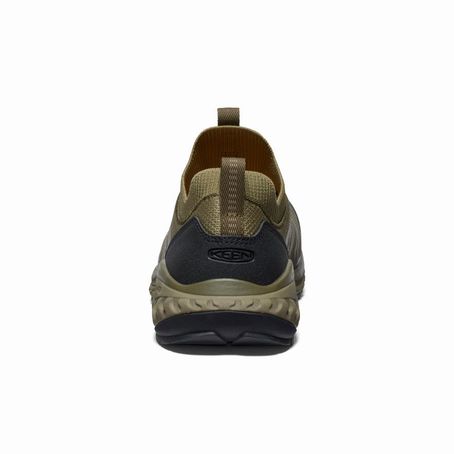 Men's Arvada Shift Work Sneaker (Carbon Toe)  |  Martini Olive/Black Zip Up Smart Footwear