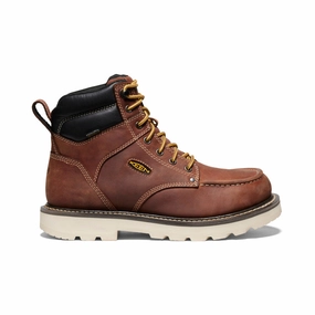 Men's Cincinnati 6" Waterproof 90?? Heel Boot (Soft Toe)  |  Tuscan Red/Sandshell Zip Up Frost Season