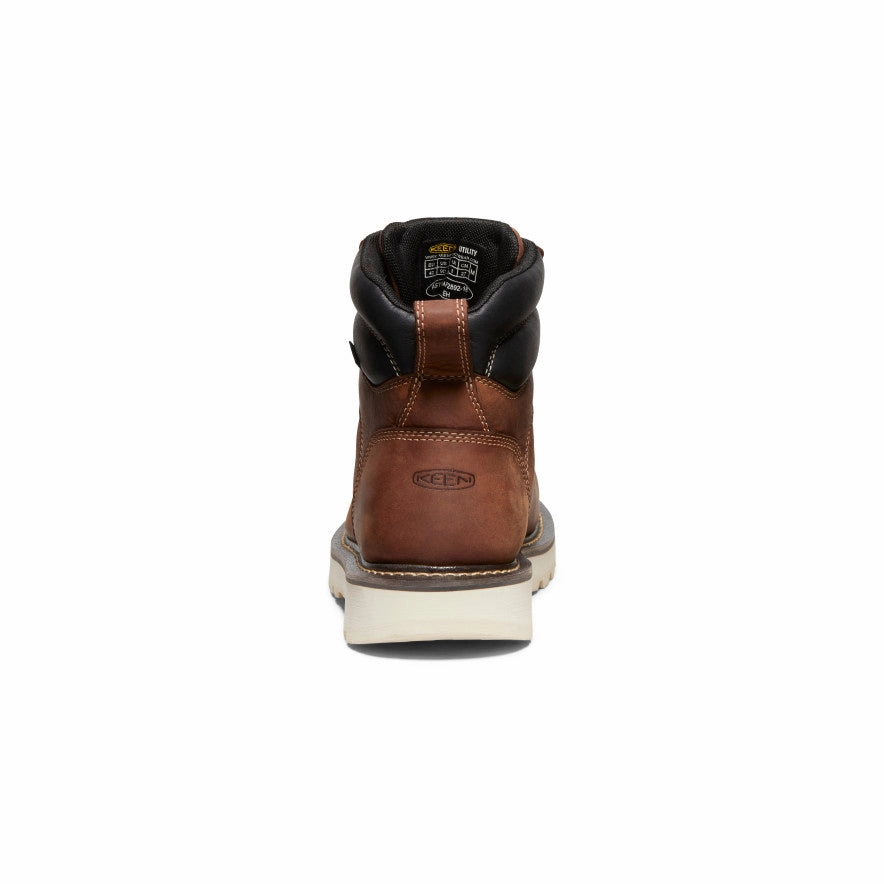 Men's Cincinnati 6" Waterproof 90?? Heel Boot (Soft Toe)  |  Tuscan Red/Sandshell Non Compression Fit