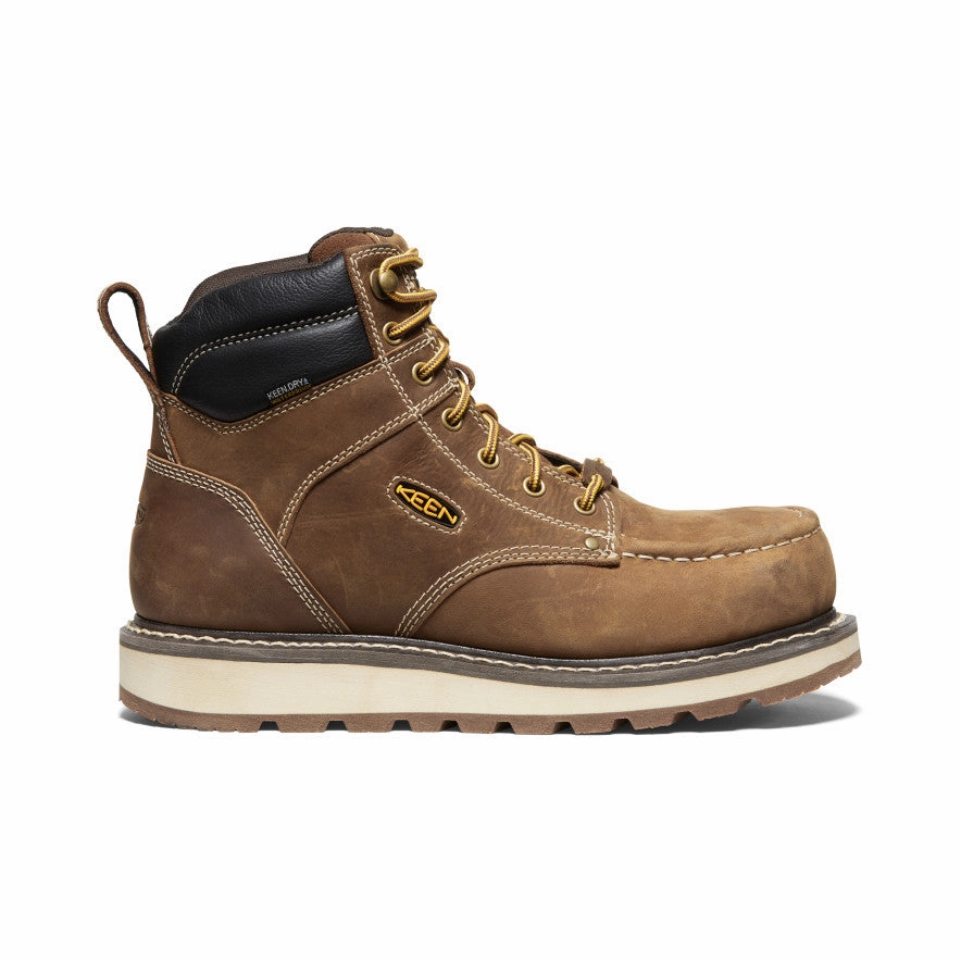 Distressed finish Heavy Duty Performance Men's Cincinnati 6" Waterproof Boot (Carbon Toe)  |  Belgian/Sandshell