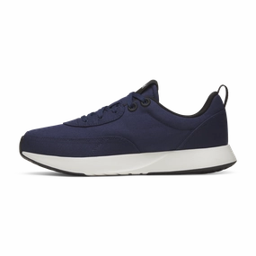 Mid   Top Style Men's Courier - Deep Navy (Natural White Sole)