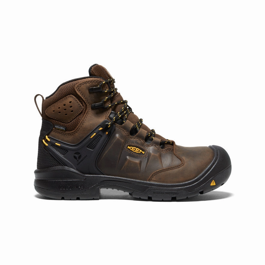Well-fitted Men's Dover 6" Waterproof (Carbon Toe)  |  Dark Earth/Black