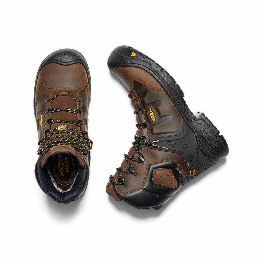 Men's Dover 8" Insulated Waterproof Boot (Carbon Toe)  |  Dark Earth/Black Waterproof Upper Low Profile Trail Exploration
