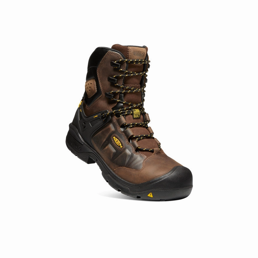 Men's Dover 8" Insulated Waterproof Boot (Carbon Toe)  |  Dark Earth/Black Casual Comfort Comfort Stretch
