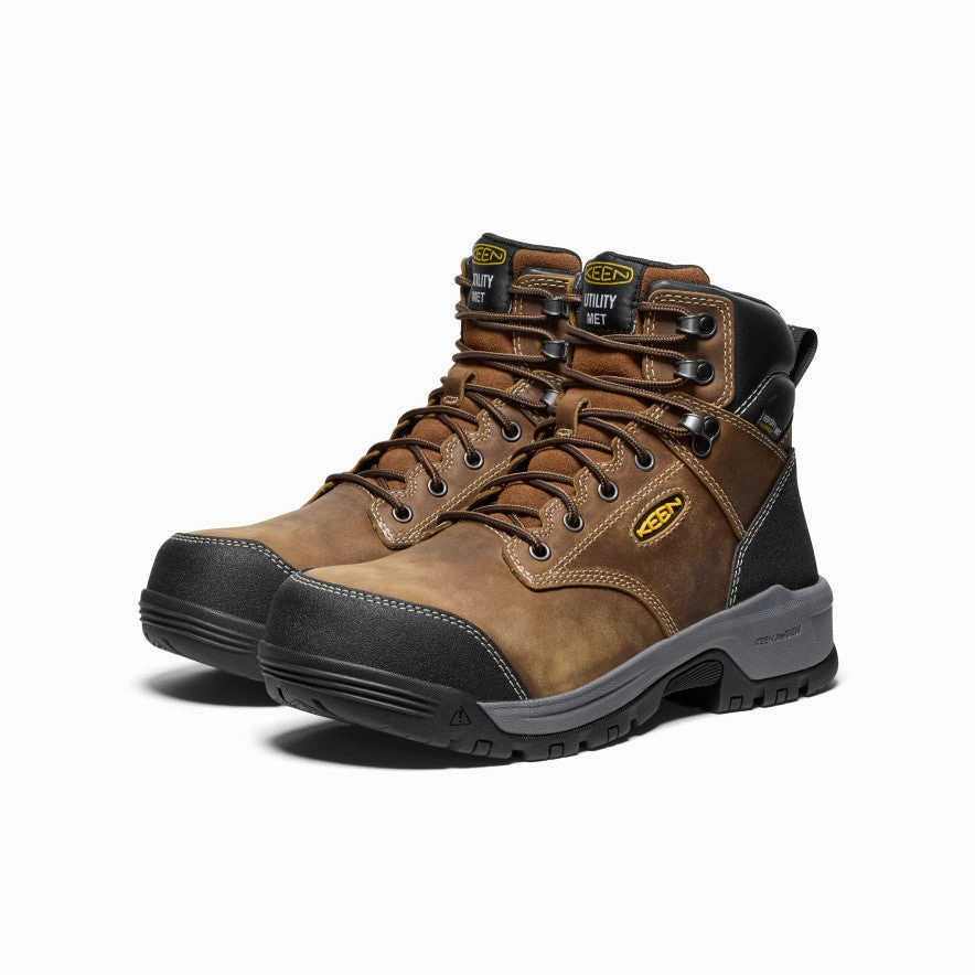 Men's Evanston 6" Waterproof Boot INT MET (Carbon Toe)  |  Bison/Black Bold Design