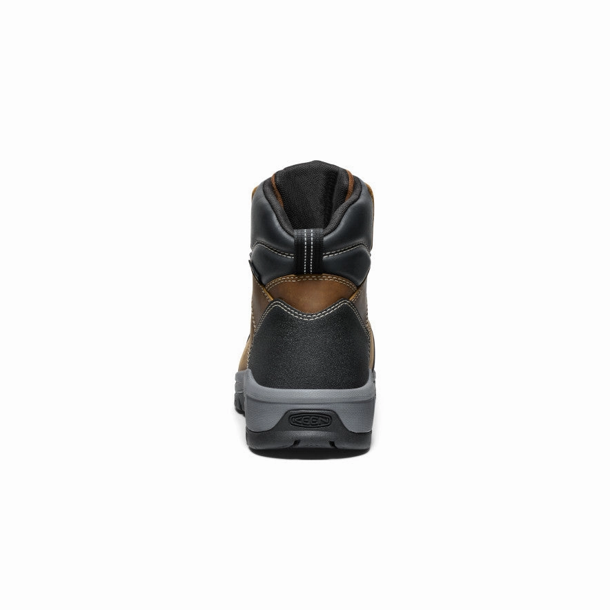 Comfort arch Men's Evanston 6" Waterproof Boot INT MET (Carbon Toe)  |  Bison/Black