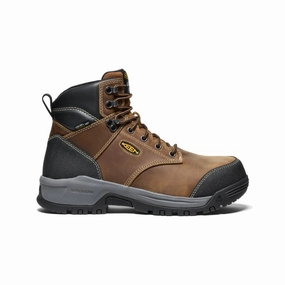Rugged Protection Zip Edge Men's Evanston 6" Waterproof Boot INT MET (Carbon Toe)  |  Bison/Black