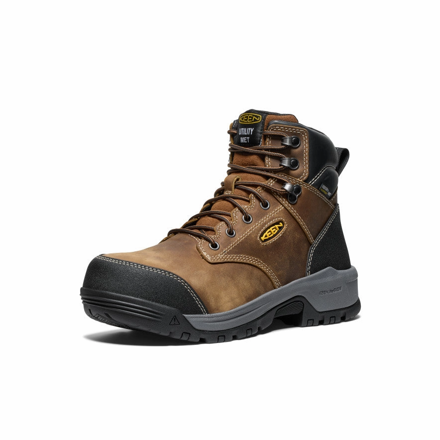 Cozy Interior Men's Evanston 6" Waterproof Boot INT MET (Carbon Toe)  |  Bison/Black