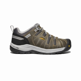 Foot alignment Long Day Men's Flint II (Steel Toe)  |  Gargoyle/Paloma